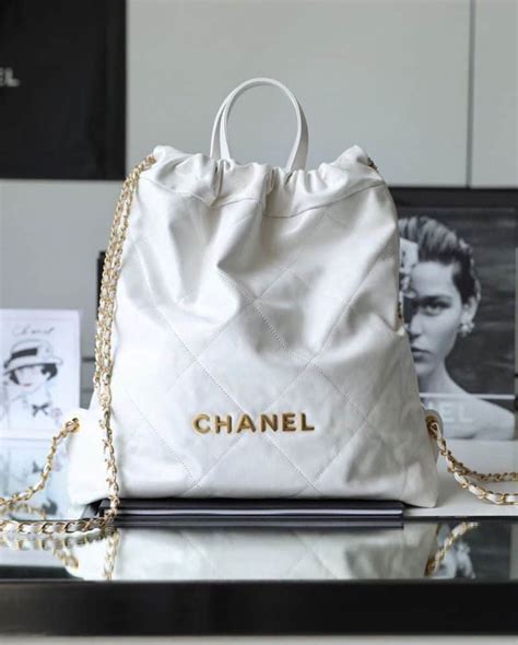 chanel 22 backpack white|Chanel 22 purses.